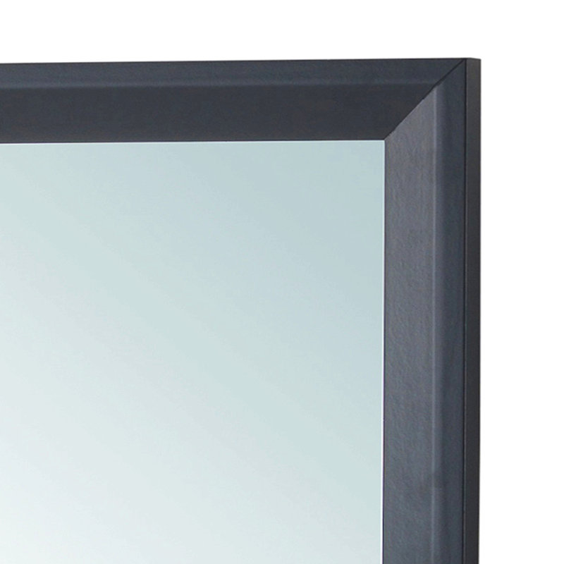Miroir ou chambre à coucher, vestiaire, noir, Carrée, Noir, 36 po x 36 po