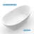 61-Inch Double Slipper Freestanding Solid Surface Bathtub With Drain-117989298