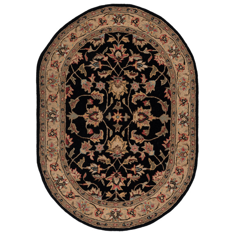 Cranmore Hand Tufted Wool Oriental Rug, Oval 4'6" x 6'6" 