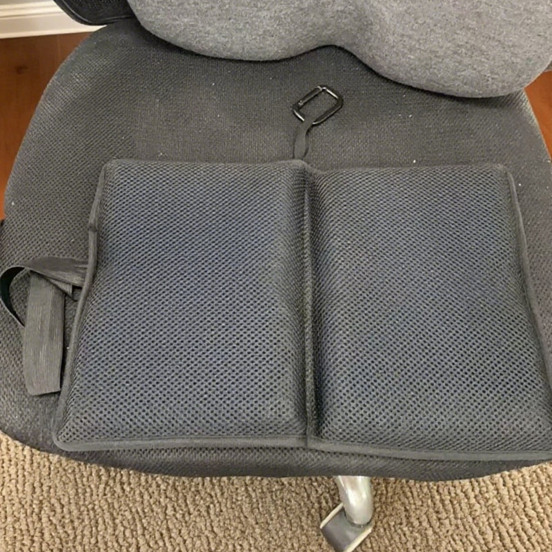 Coussin de siège pour chaise de bureau à dossier antidérapant en gel