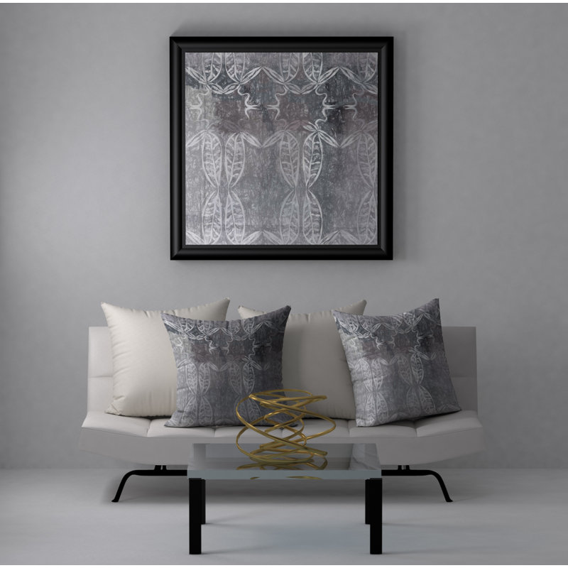 Abstract Reversible Throw Pillow, 18" x 18"
