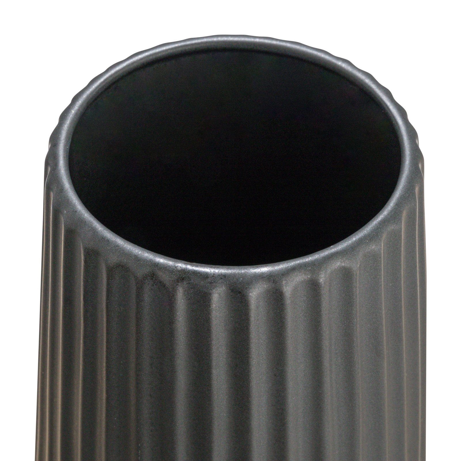 Laudine 11.5'' Stoneware Table Vase, Black