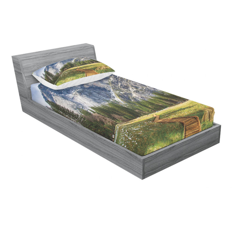 Microfiber Fitted Sheet, Twin Sheet Set with Fitted Sheet