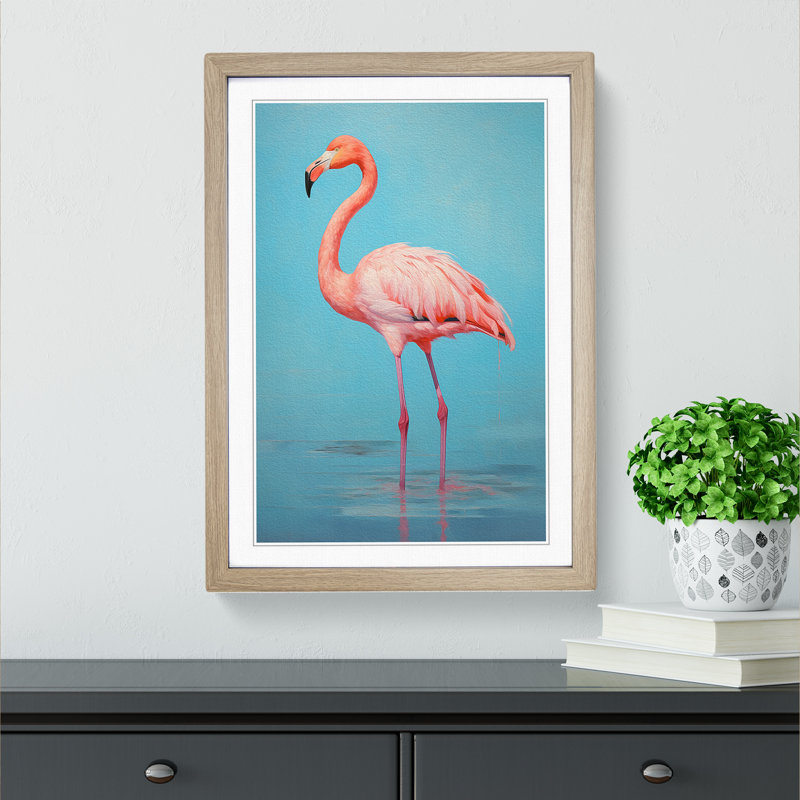 Single Picture Frame Print on Wood, 34cm H x 25cm W, Oak Framed