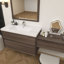 Meuble-lavabo mural 72 po avec évier en acrylique renforcé Aliki-1387128612