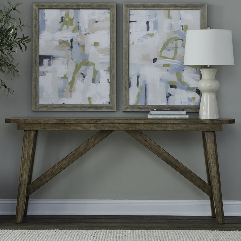  Gertraute Sofa Table w/ Tapered Legs & Veneer Top
