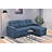 Convertible L-Shaped Sectional Sleeper Sofa Bed