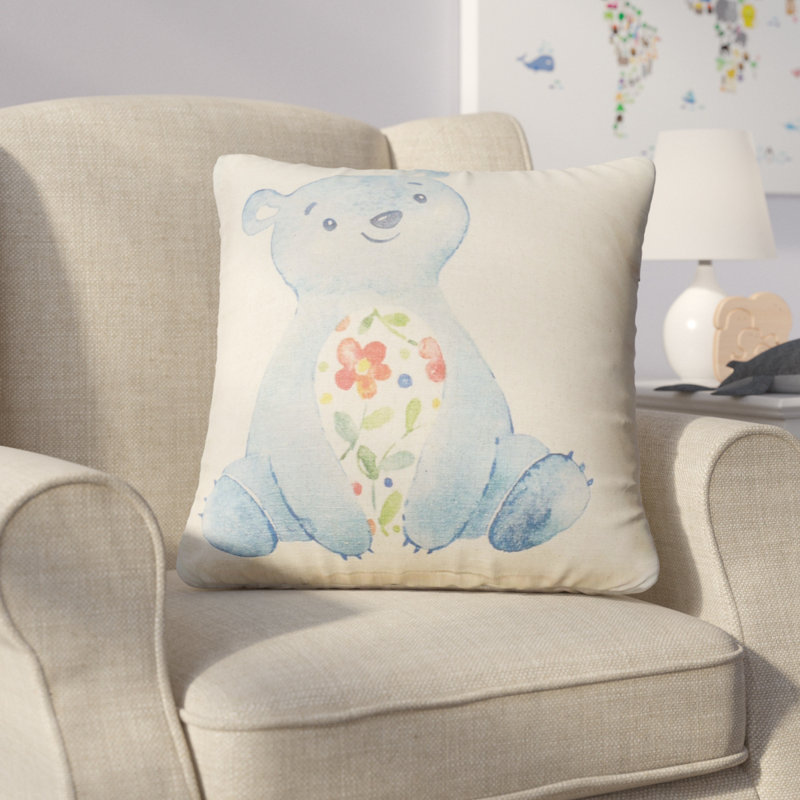 Floral Reversible Throw Pillow