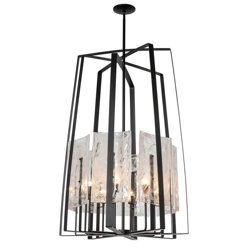 Arc 8 - Light Candle Style Classic / Traditional Pendant, Black