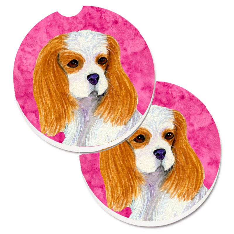 Sous-verre barbu collie voiture, Brun cavalier Spaniel
