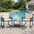 3-Piece All-Weather PE Rattan Outdoor Rocking Bistro Set, 2 Smooth Glide Padded Rocker Chairs, 1 2-Tier Storage Coffee Table