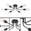 Plafonnier semi-encastré avec lustre moderne 6 lumières (ampoules non incluses)