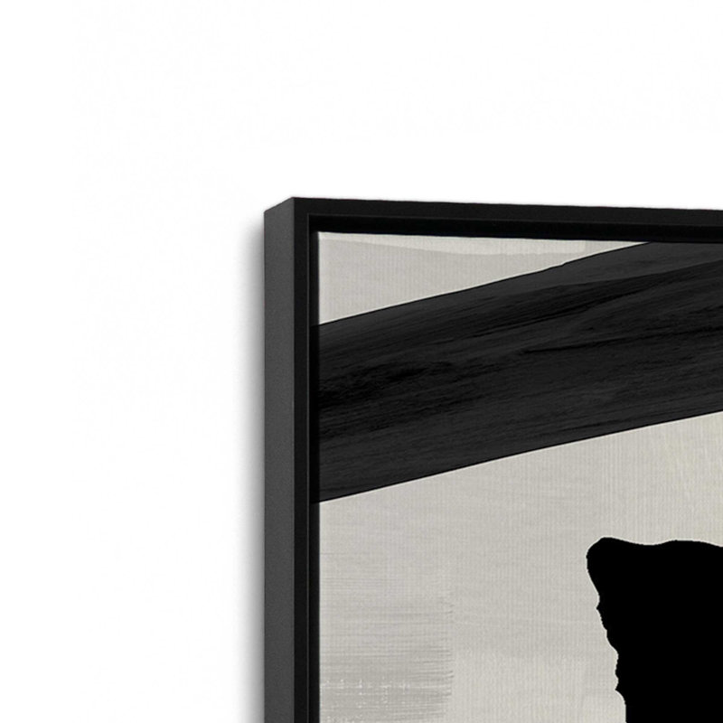 Imprimé Sable Layers v1, Toile avec cadre flottant noir satiné, H 30,75 po x l 20,75 po x P 1,75 po