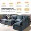 Canapé modulaire surdimensionné à double couche avec rangement 127,5 po Cashin-163667670