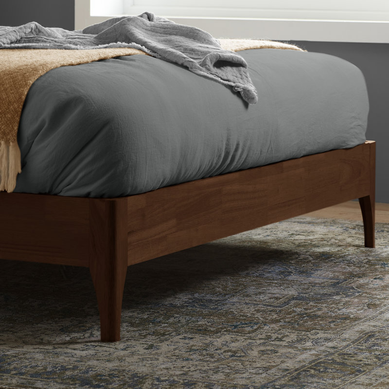 Davonn Upholstered Platform Bed, Kingsize (5'), Grey