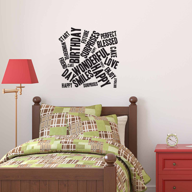 Text & Numbers Wall Decal