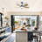 42 Inch Ceiling Fans With LED Light 22W And Remote Control 5 ABS Fan Blades For Bedroom