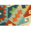 Tapis vert / rouille / beige en laine noué à la main 3 pi 3 po x 4 pi 11 po Graford Southwestern