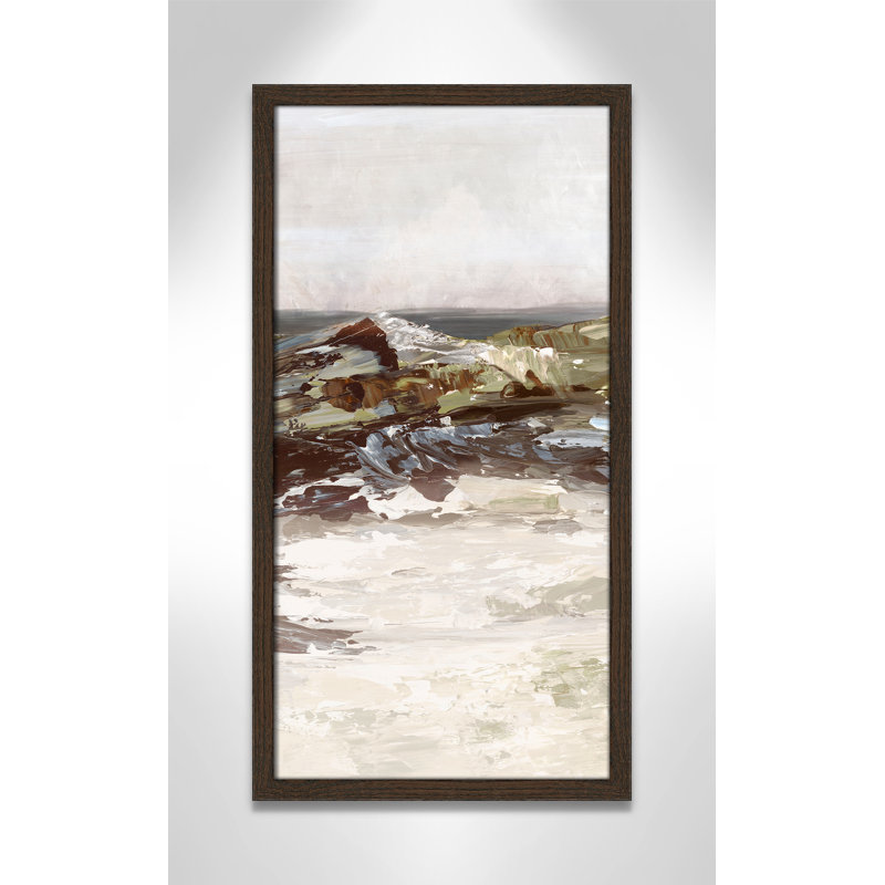 «Stoney Peak Print» par Casa Fine Arts, H 25 po x l 13 po x P 0,75 po, Reproduction encadrée sans passe-partout, Noyer