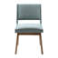 2 Dining Side Chairs - Thick Seat Cushion Max 300 Lbs Weight Pecan Wood Legs Grey Upholstered Assembly Required   Of 2  Load Finish Upholstery 4.75"-2130712299
