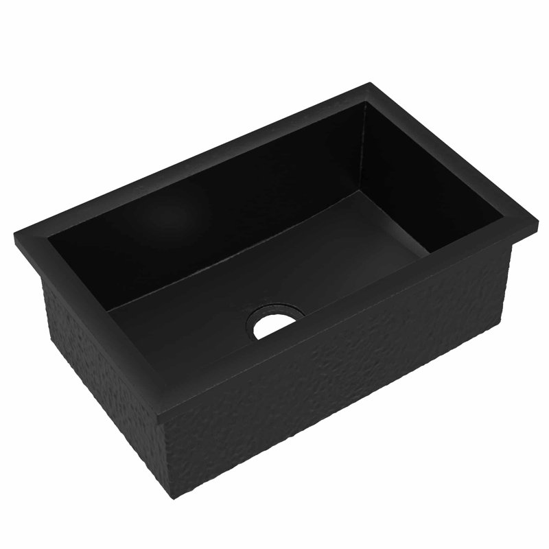 Évier de cuisine en béton Pacifica NativeStone® L 30 po x l 19 po, Gris anthracite