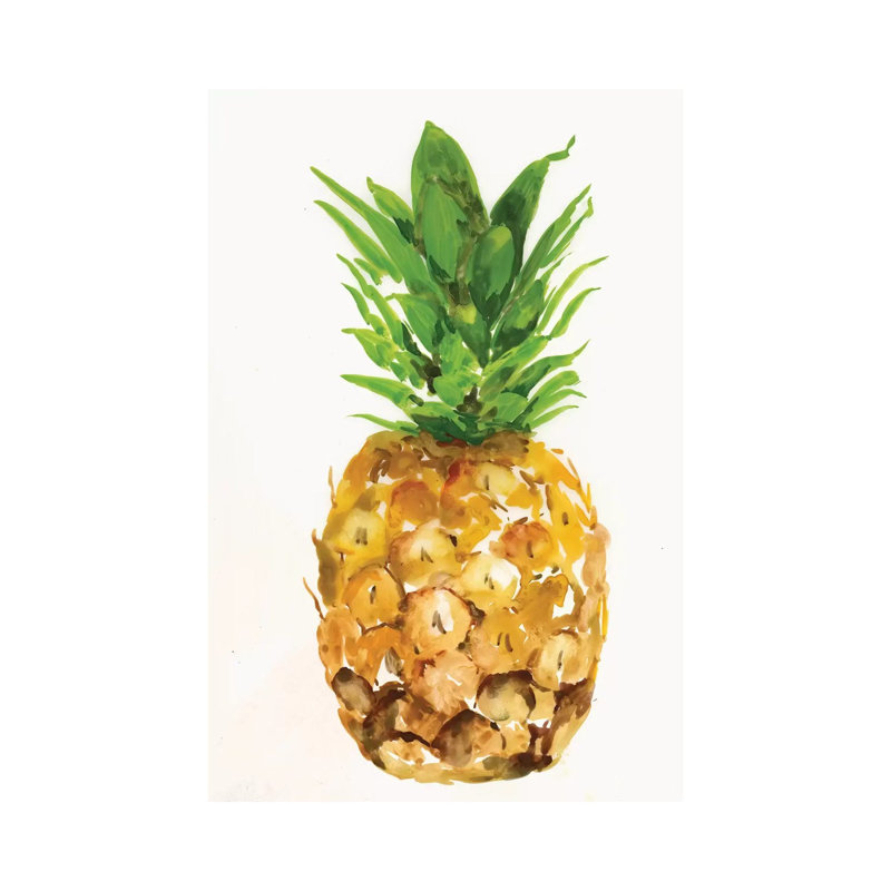 Pineapple I by PI Studio - Wrapped Canvas Painting, 20.32 cm H x 30.48 cm W