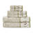 Embroidered Cotton Jacquard 6 Piece Towel Set-1372682434