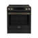 Espresso Donatello 30" Induction Range Slide-in, 4 Elements, 5.0 cu. ft. True Convection Oven
