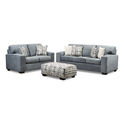 Roiguez 3 Piece Velvet Living Room Set