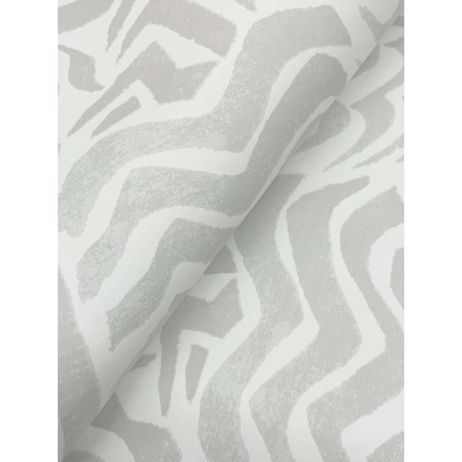 Zora Unpasted Abstract Wallpaper, Gray