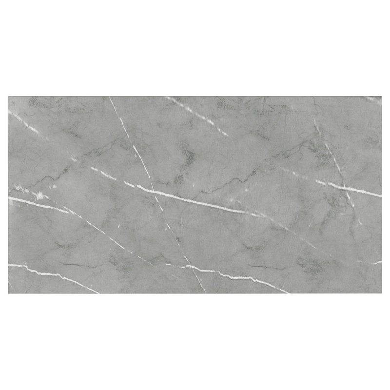 Savona Grey Faux Marble Rectangular Dining Table
