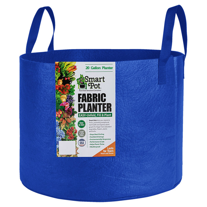 Pot Planter, 15.5 x 20 x 20, Blue