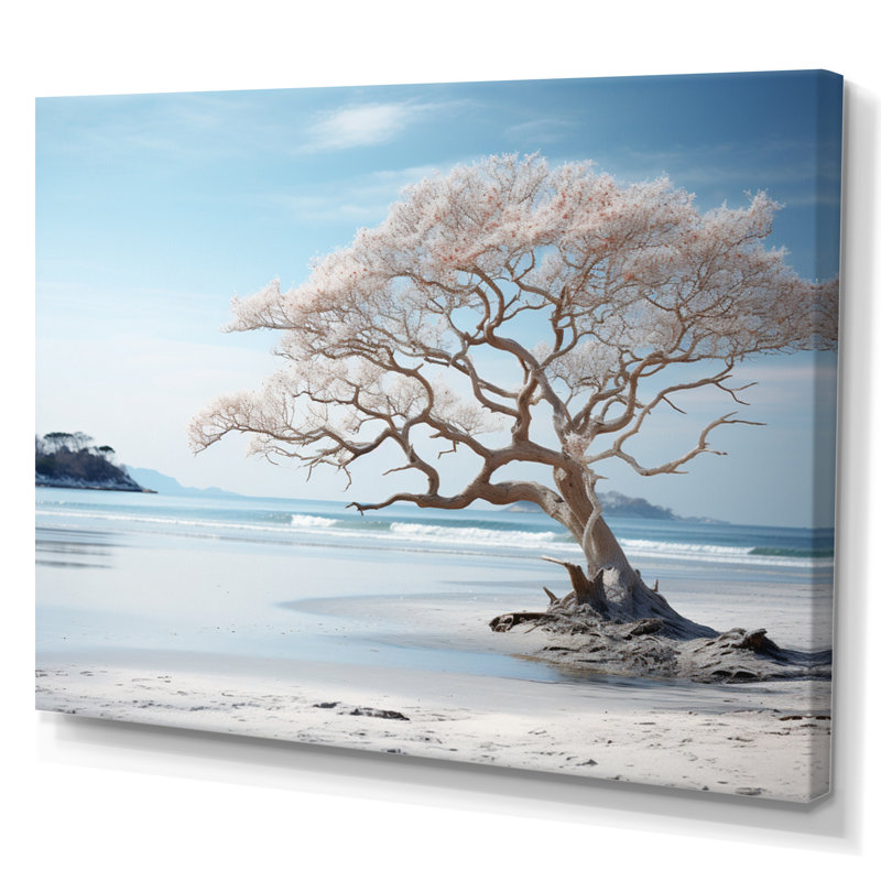 «Scenic Landscape Coastal Serenity I», reproduction d'art sur toile, 30" H x 40" W, Toile tendue
