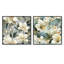 Natural Tranquility - motif tropical - ensemble de 2 collages floraux carrés-101862702-101862701