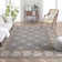 Gret Fleur De Lis Grey Traditional Rug
