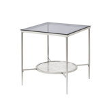 Glass Top End Table