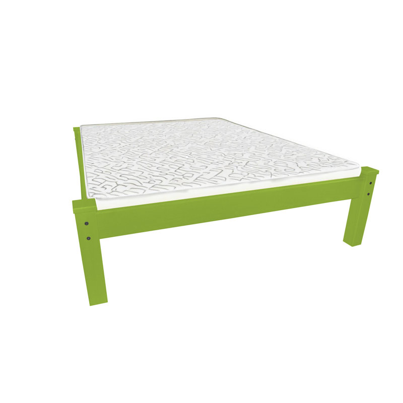 Lime Green Solid Wood Twin Bed Frame