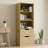 Bookcase With 2 Drawers, 63" 3-tier Bookshelf With Storage, 3 Shelf Bookcase With Adjustable Shelf, Modern Bookshelf, Open Shelves Bookshelf For Study, Bedroom & Home Office-551655170