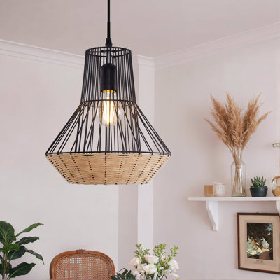 1 - Light Natural Chandelier Pendant