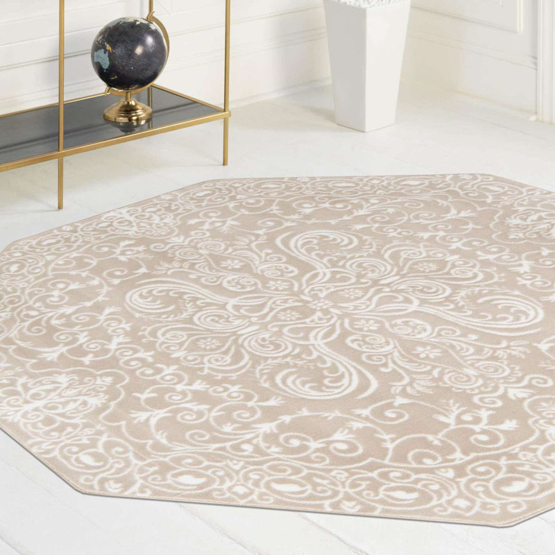 Anah Oriental Indoor Rug, Octagon 5'3" x 5'3"