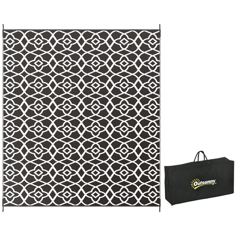 Imaani Geometric Indoor / Outdoor Rug, Rectangle 8' x 10'