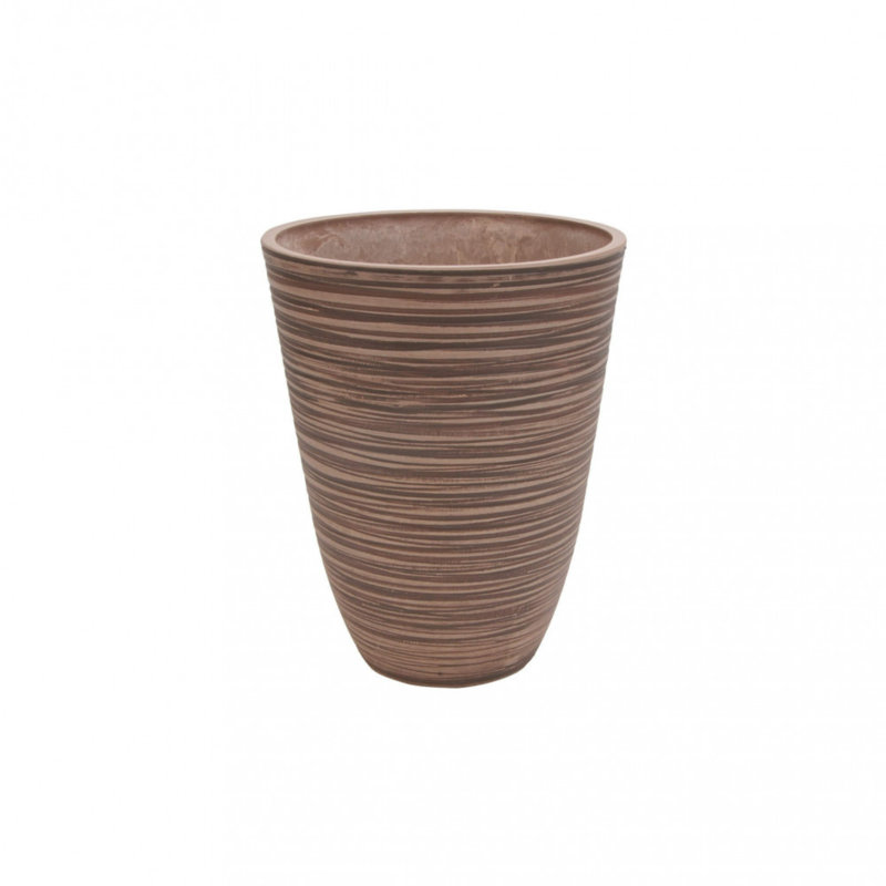 Amirjon Synthetic Fiber Floor Vase, Taupe, 46cm H x 39cm W x 39cm D