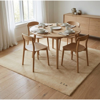 Oatmeal Tribal Gabbeh Oriental Modern Area Rug