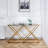 Joselyne 47.2'' Glass Top Console Table