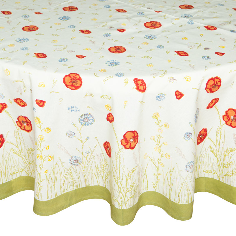 Springfields Handmade Floral Tablecloth, 70" x 70"