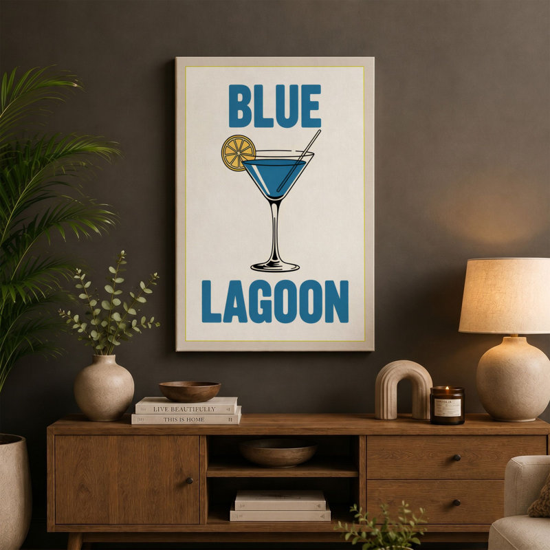 Print, 36x24 - 91.4 x 61.0 cm, Teal Border