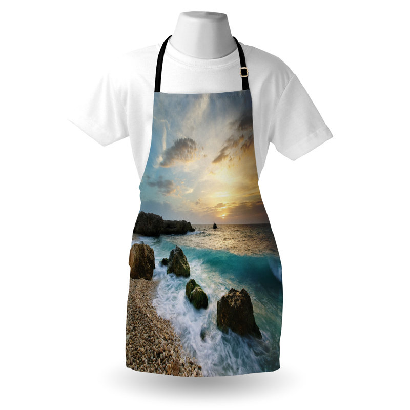 No Pattern Bib Apron