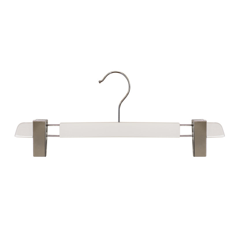Cintre en bois pour jupe ou pantalons, Blanc
