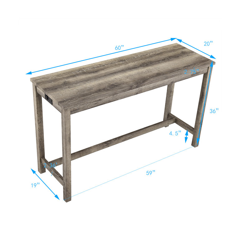 Armoire 60 bars, Brun / gris