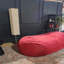 Fauteuil à billes cylindrique en suède traditionnel de 8 pieds, rouge-66268442